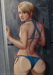 Cora in shower by ynorka