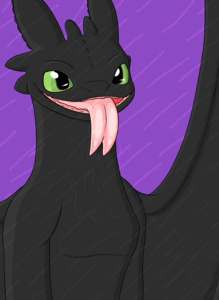 Toothless Lick: Regular by Midnight7716 on DeviantArt