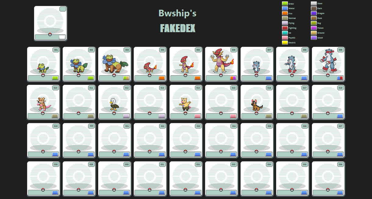 Fakemon Region Fakedex by bwshipley on DeviantArt