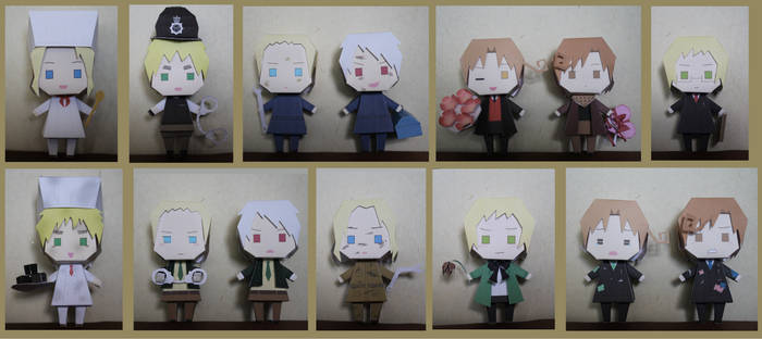 Heaven and Hell papercrafts preview