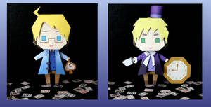 APH King and Queen of spades papercraft