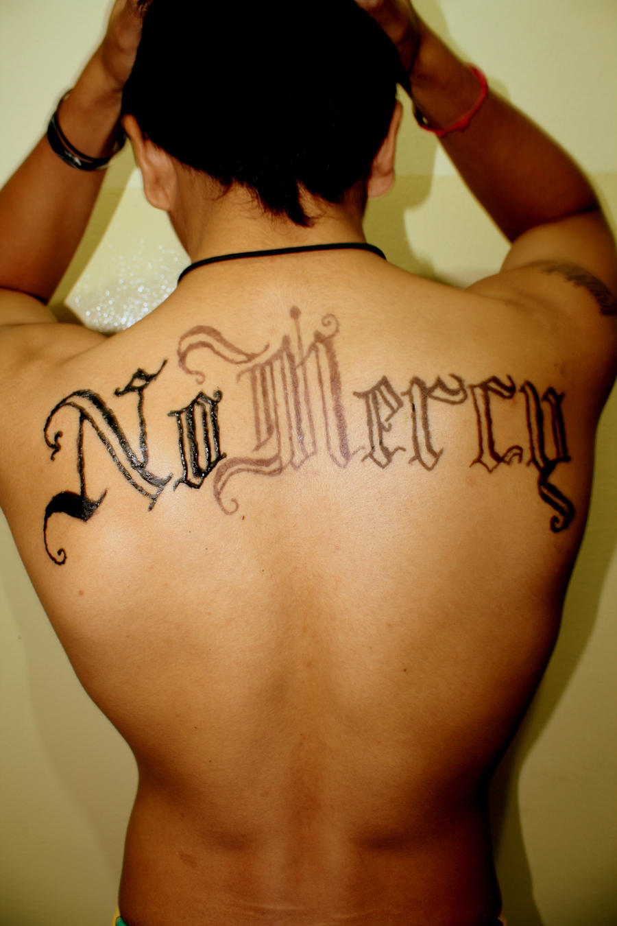 body painting 'No Mercy'