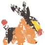 Tepig Paint Splatter Graphics