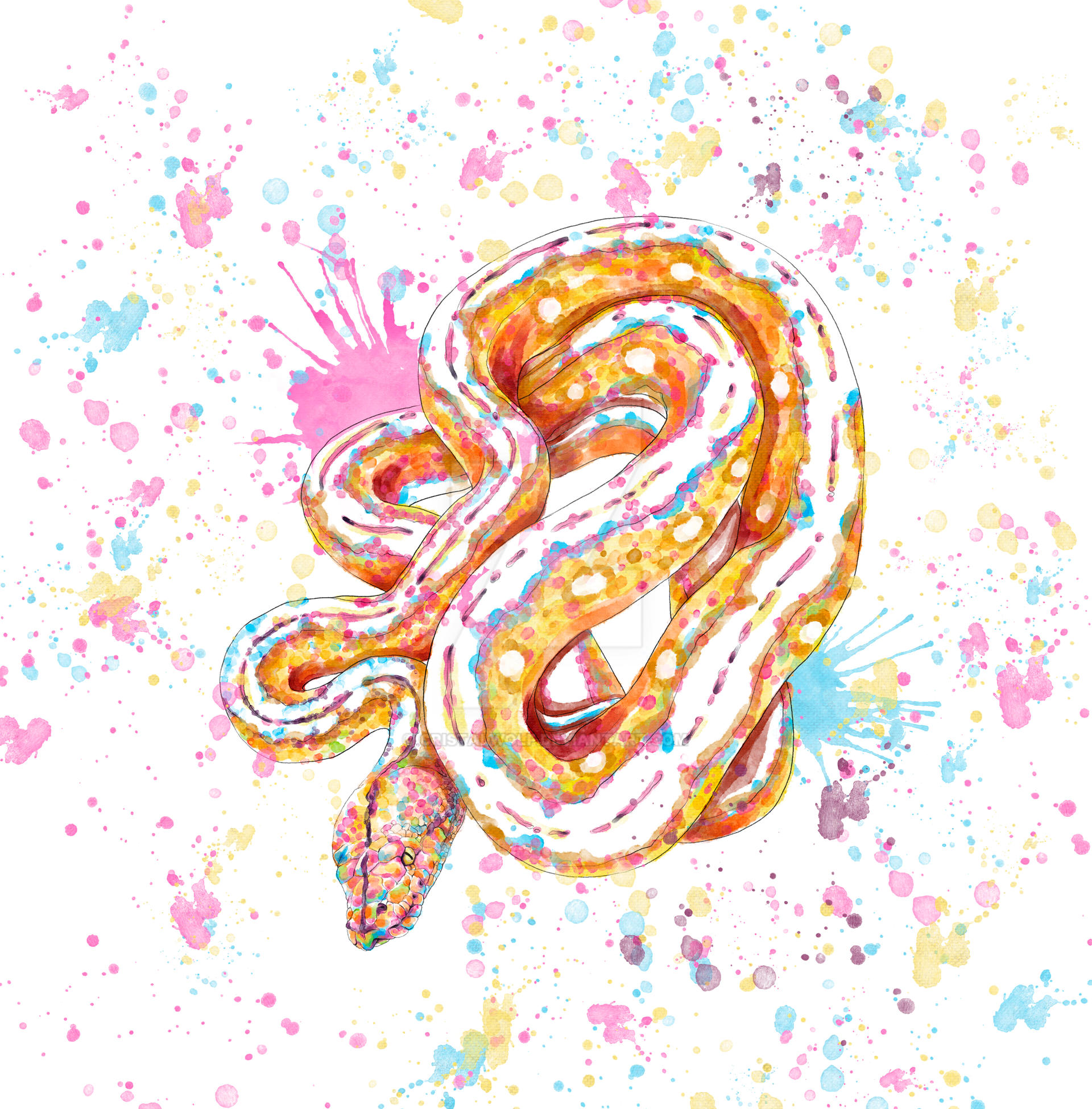 Watercolour Python Watercolor Python by Cristalwolf on DeviantArt