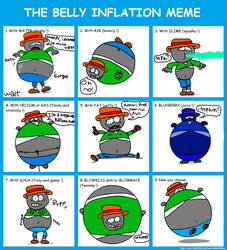 The belly inflation meme: Walt