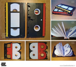 VHS-tape-books by BoekBindBoetiek