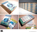 Globe Puzzle Dictionary Rebinding by BoekBindBoetiek