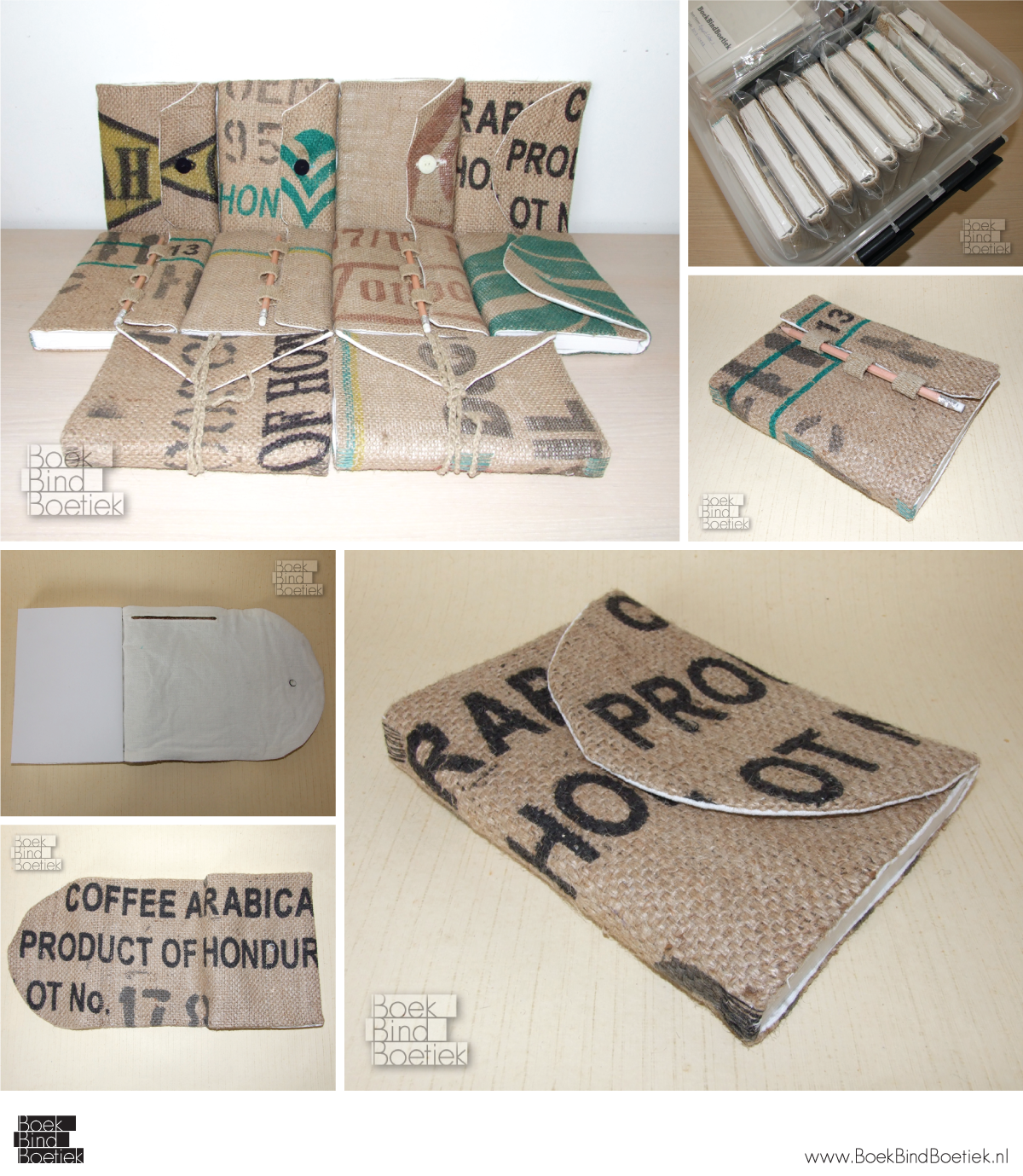 Upcycled Burlap Book Series