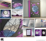 A Carpet of Purple Flowers - Custom Novel by BoekBindBoetiek