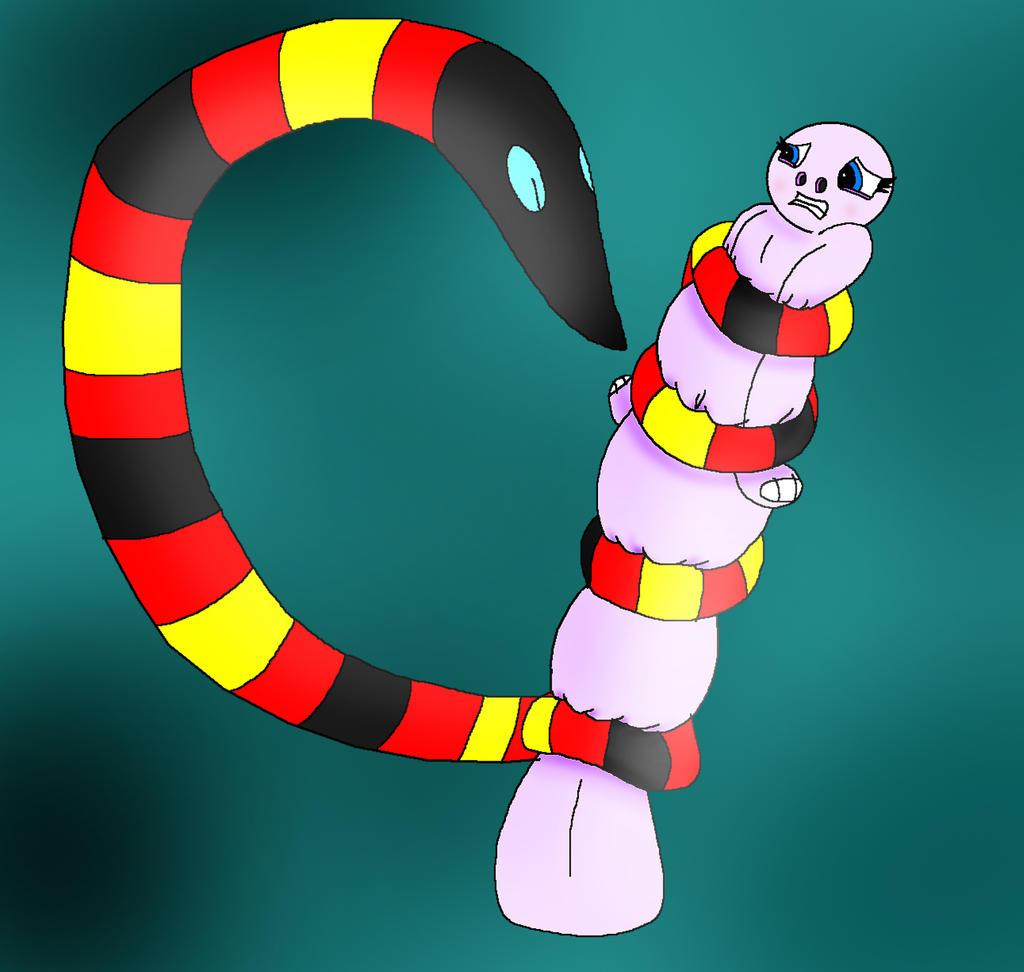 Python Squeezing Neck Snake Squeezing Euadne by MedalBambi on DeviantArt
