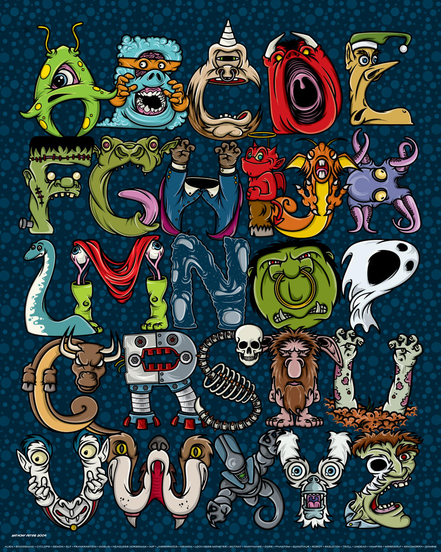 Download Monster Alphabet By Apetrie74 On Deviantart