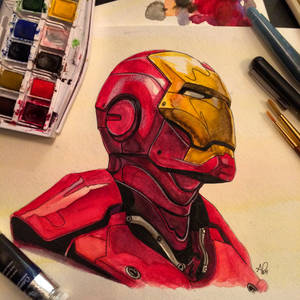 Iron Man Watercolor