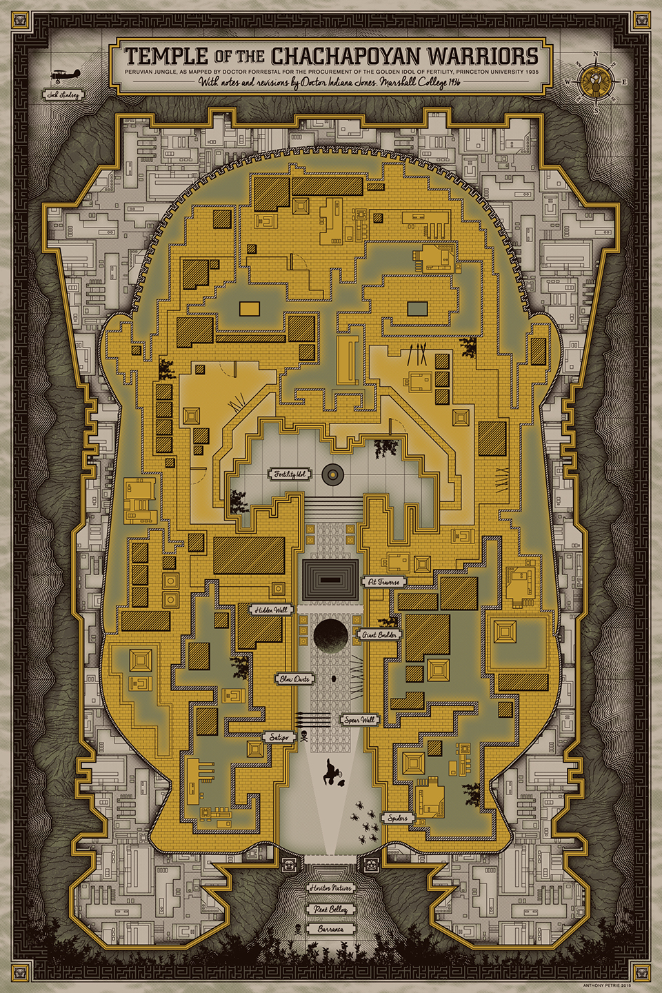Trap Map (Raiders of the Lost Ark) by APetrie74 on DeviantArt