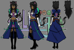 Kuroi Paradus Character Design turn around