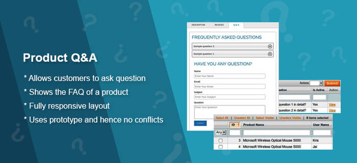 Product Q and A Magento Extension