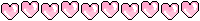 Animated Pink Hearts Divider [Medium]