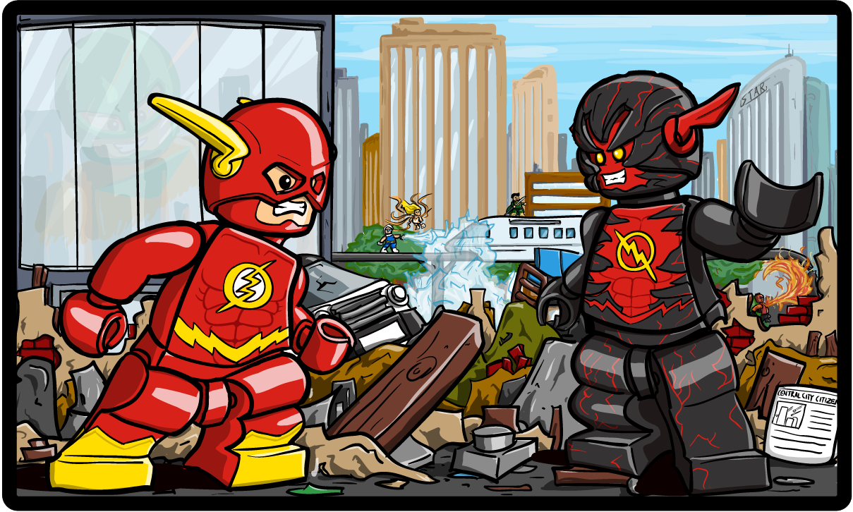 Lego Flash vs Reverse Flash New 52