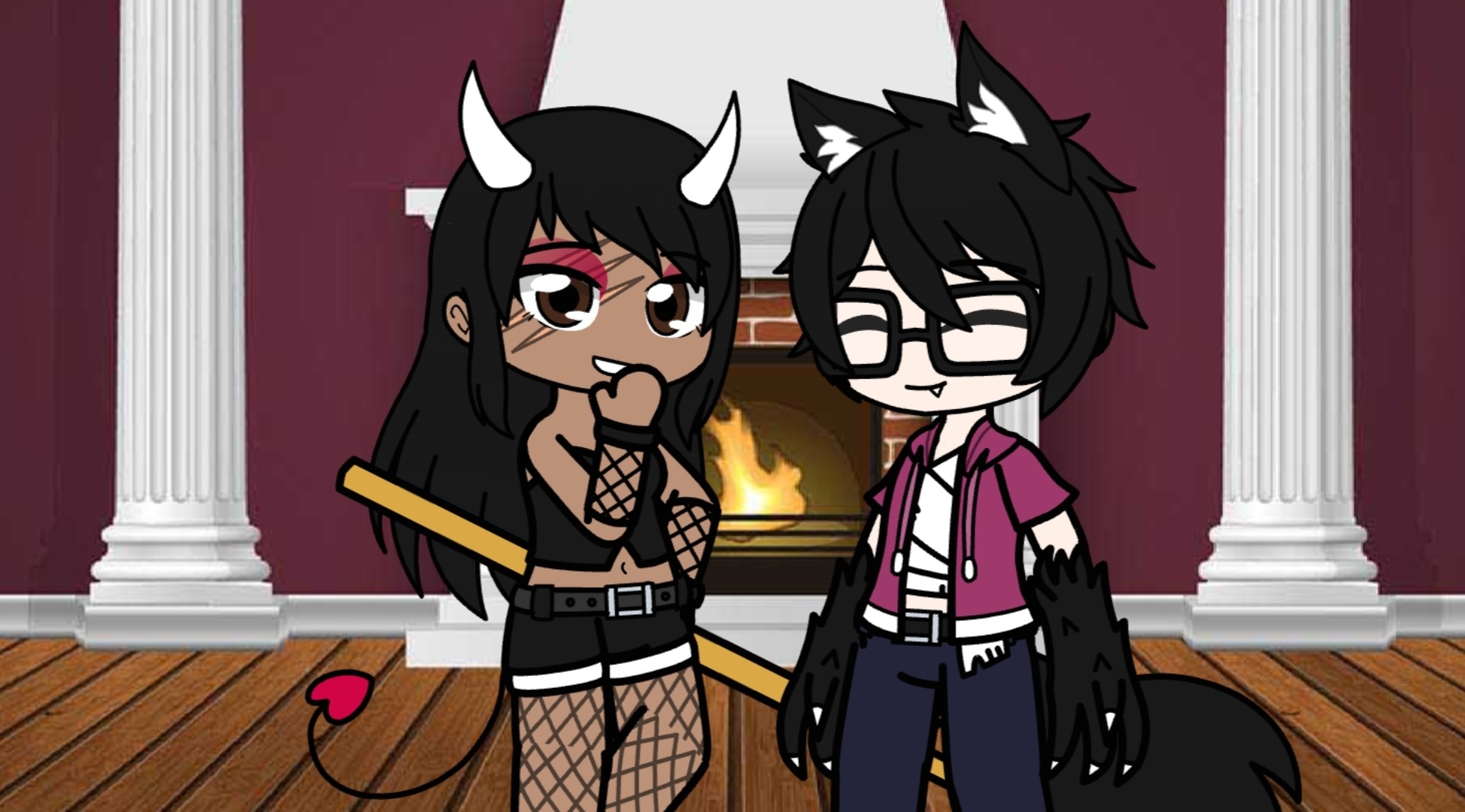 Werewolf And Vampire Couple (Gacha Club) by ArwenTheCuteWolfGirl on  DeviantArt