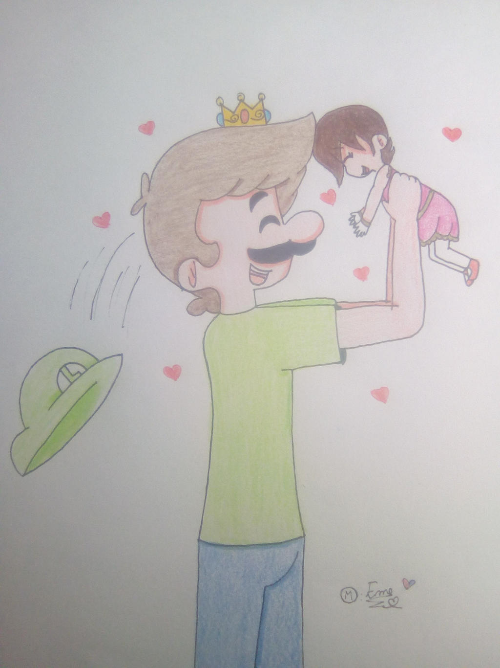 Luigi and his little baby Mary n.n