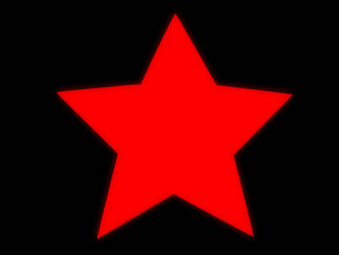 red soviet-style star