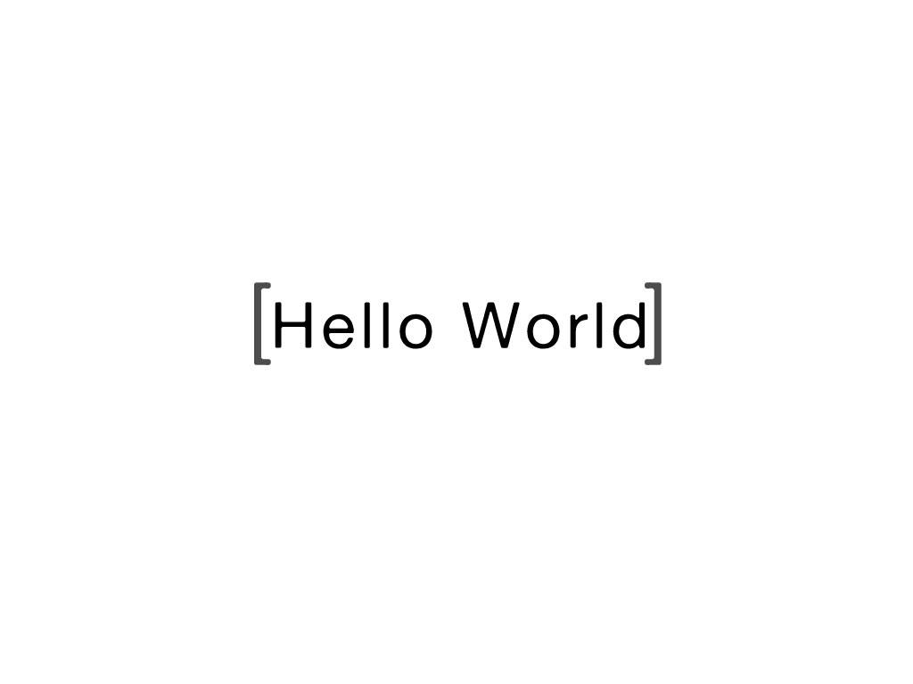 Hello World