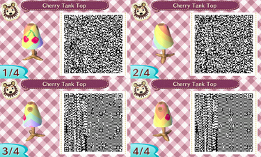 Cherry Tank Top QR Code