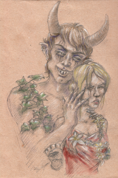 The satyr caught the fairy