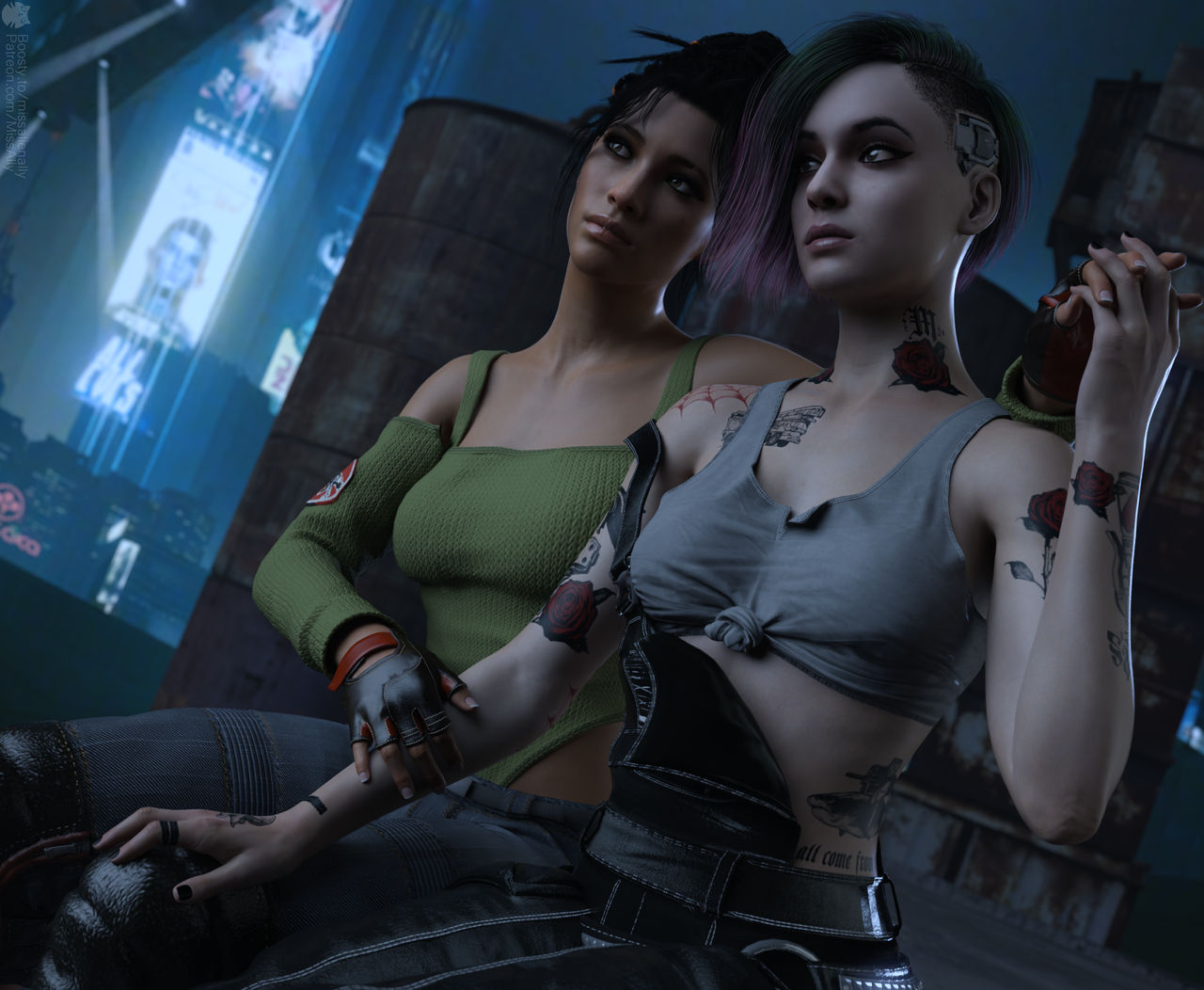 Джуди Альварес Cyberpunk 2077 lesbian
