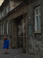 Blue Dress in Tallinn