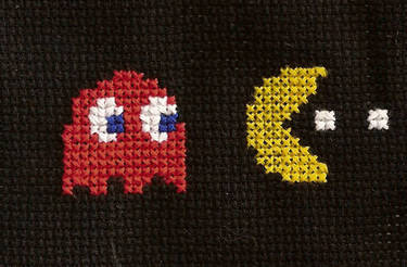 Pac-Man Crosstitch