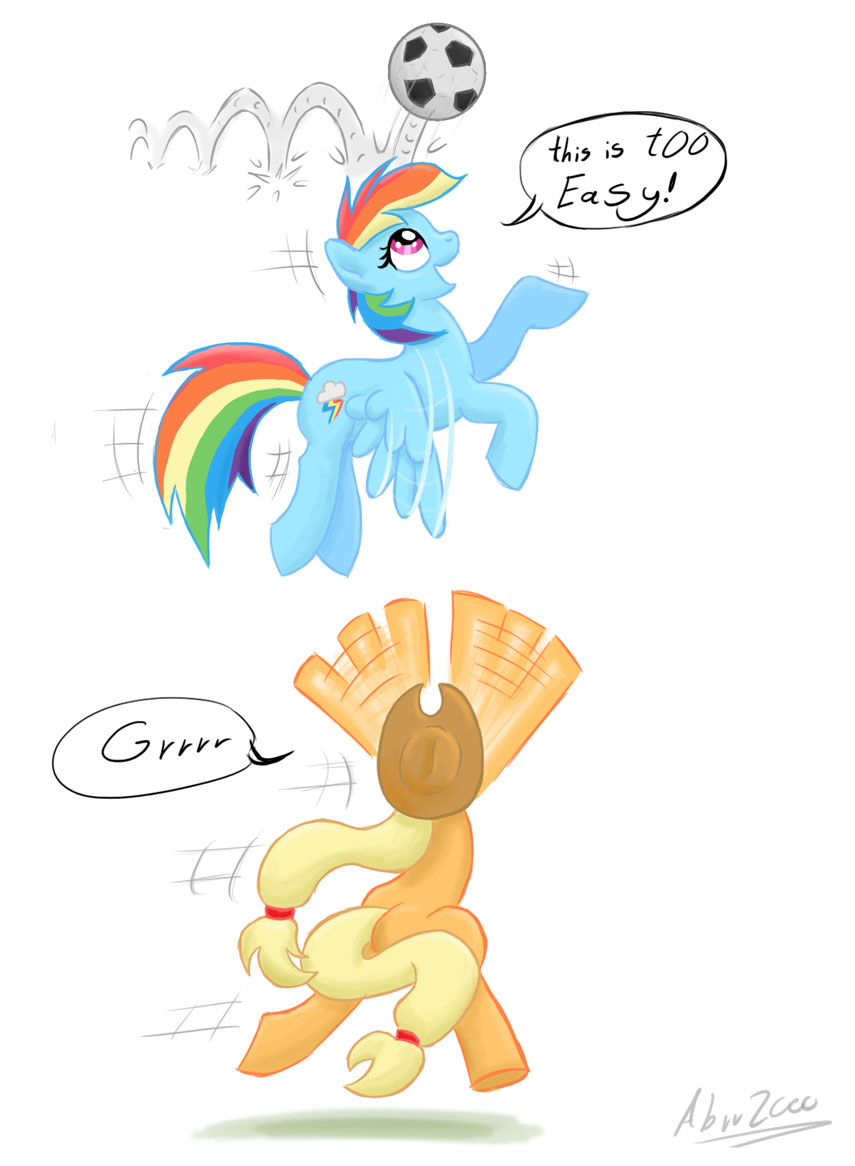 rainbow dash plays football