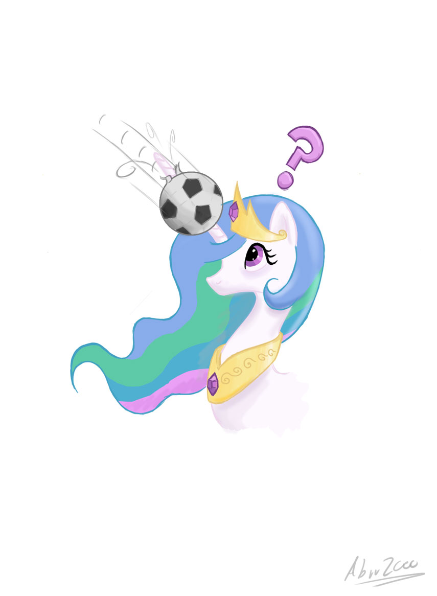 Celestia plays football