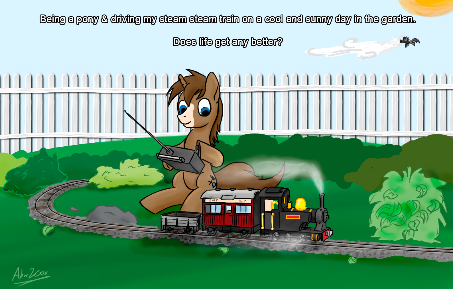 Mlp Train Engineer pony train set by Shieltar on DeviantArt