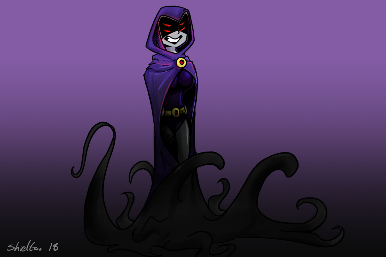 My 1st raven drawing by Shieltar