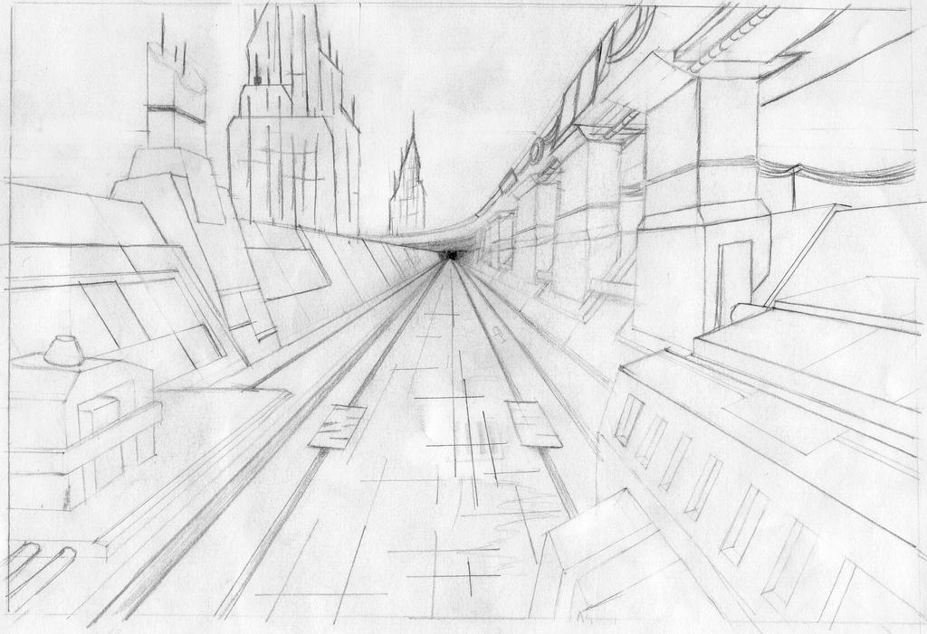 1 point perspective practice by Reapr38 on DeviantArt