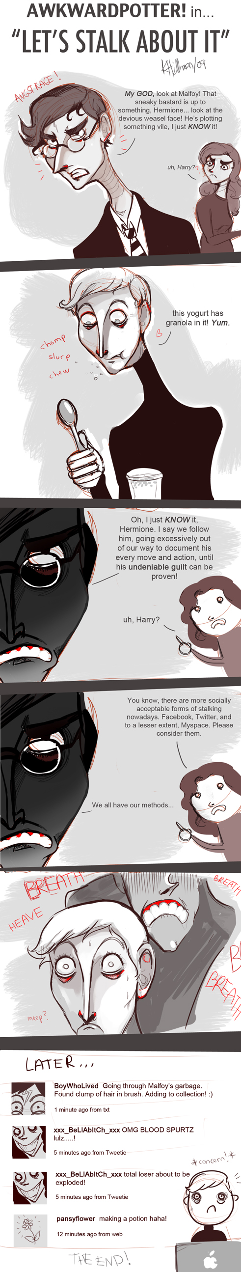 AWKWARDPOTTER: Stalking Draco