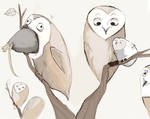 Thanksgiving Owls by Buuya