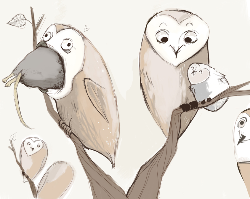 Thanksgiving Owls by Buuya