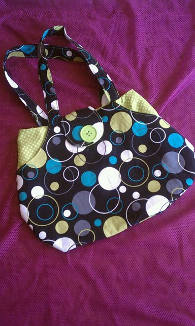 Polka dot lots o pockets purse