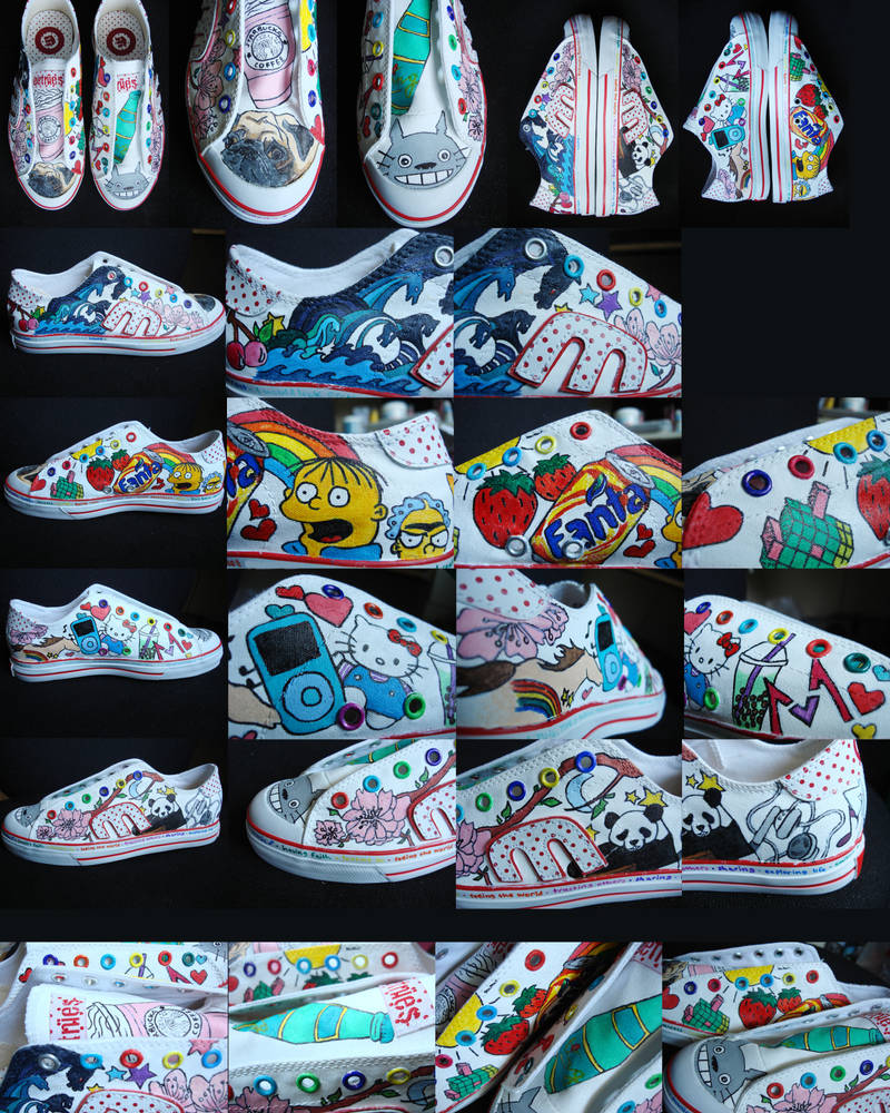 Custom Deviantart Shoes customized shoes by tofuofdoom on DeviantArt