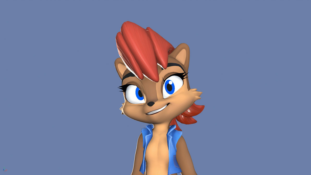 Sally Acorn autodesk maya face rig by ALargeWoodenBadger on DeviantArt