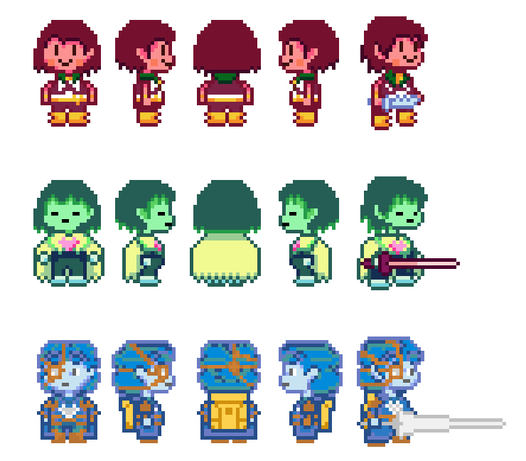 Lesslo Twin Runes Sprites of Twin Rune Frisk and Chara by Apecrylic777 on DeviantArt