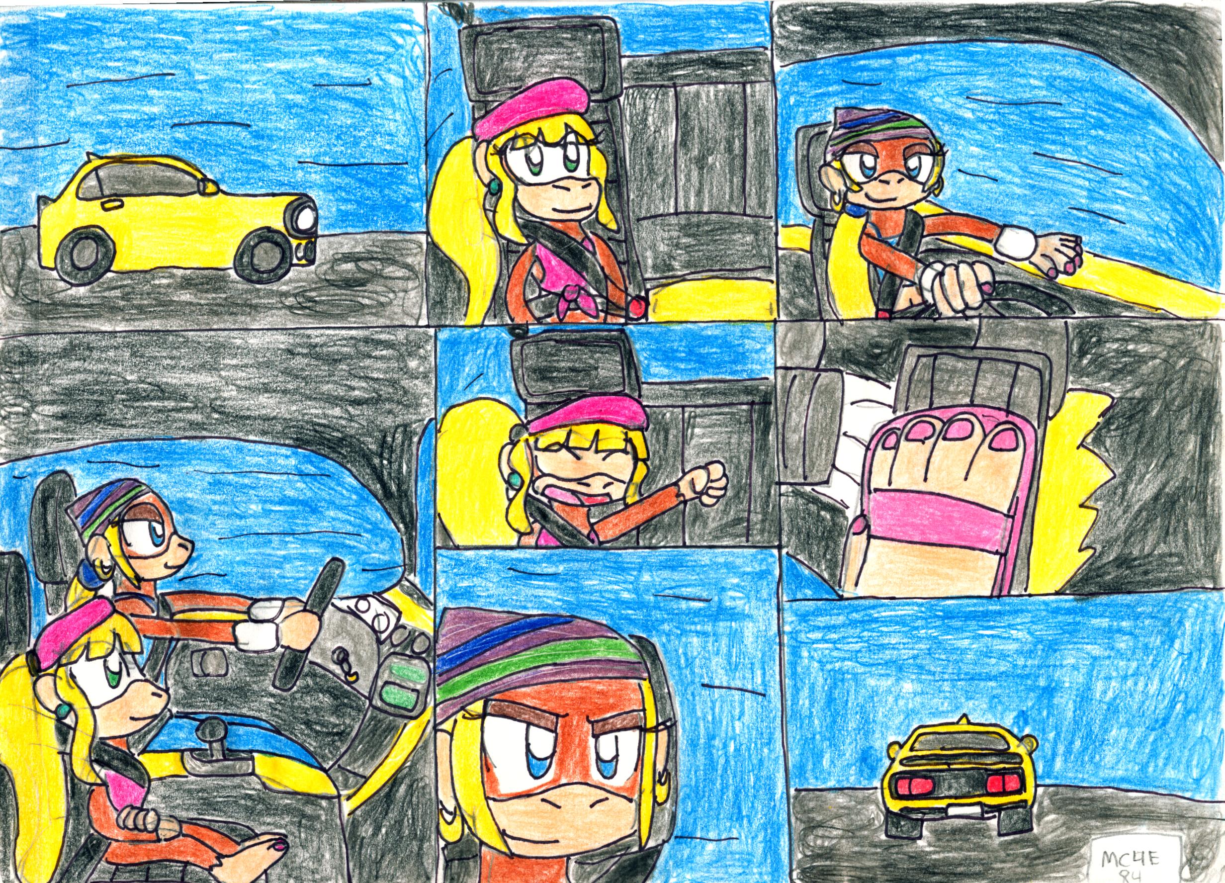 The Kong Girls Driving Through