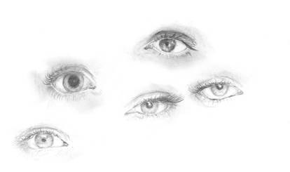 sketching eyes