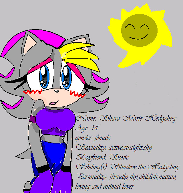 Shara the Hedgehog New design