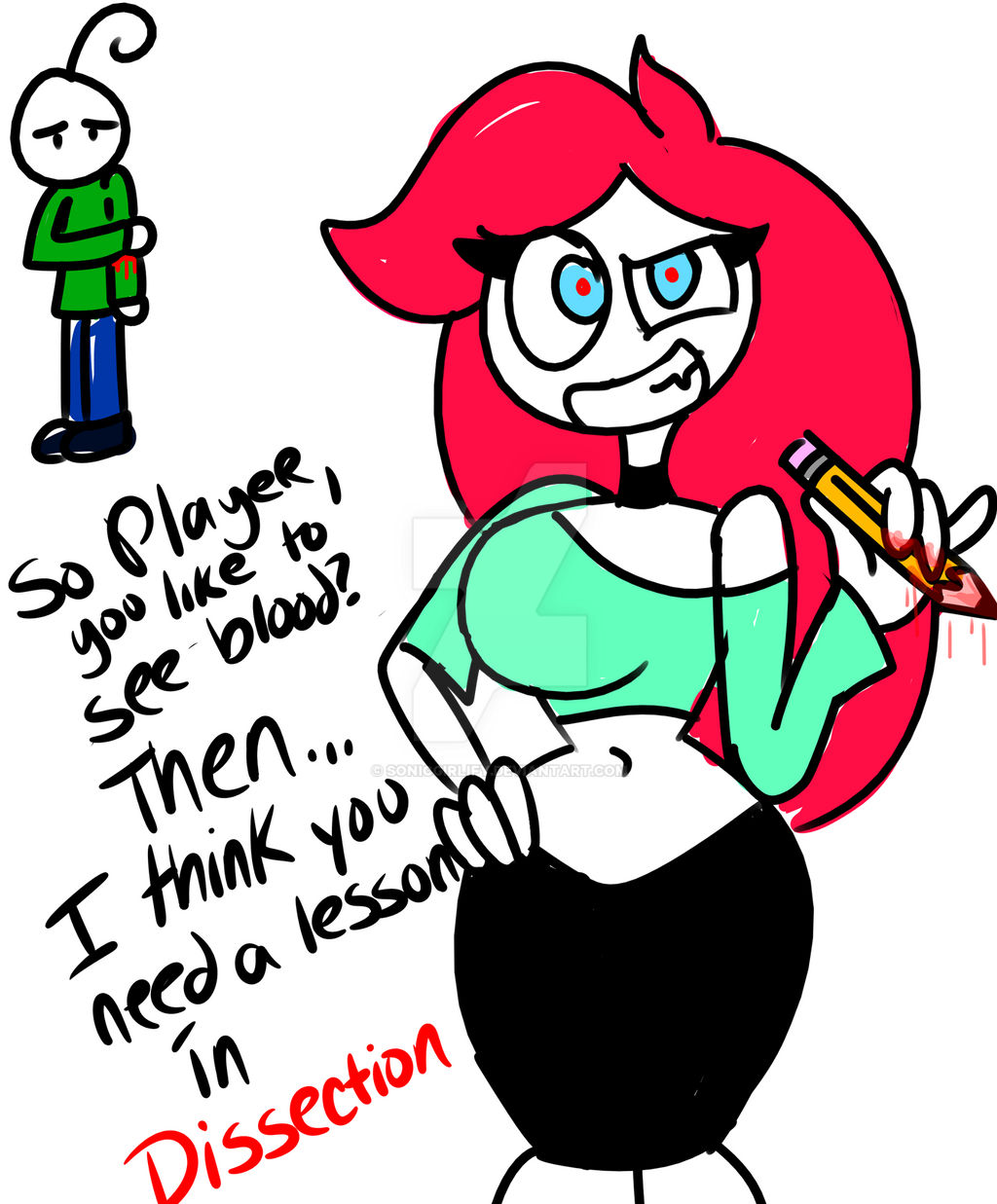 Mrs. Baldi :BALDIS BASICS OC: by Sonicgirlify on DeviantArt