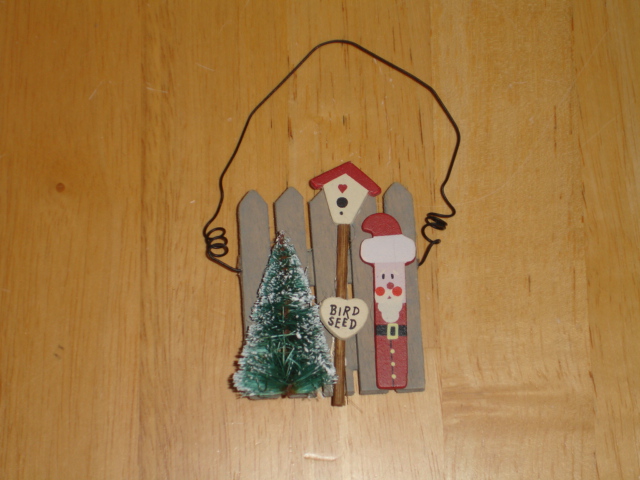 Bird House and Tree Ornament