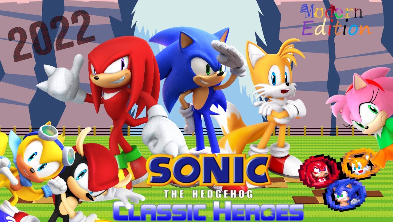 Sonic Classic Heroes title screen by SonicDash57 on DeviantArt