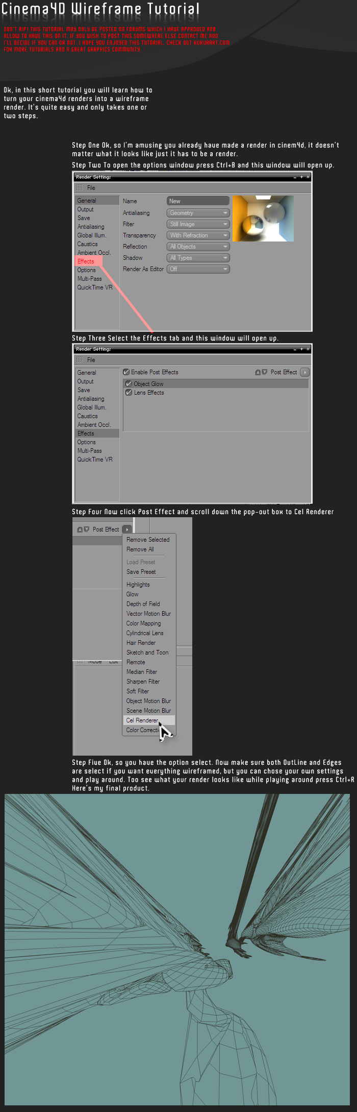 WireframeC4DTutorial