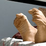 Teasy wiggling feet